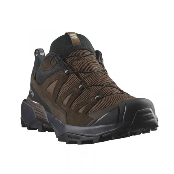 Pánska nízka turistická celokožená obuv SALOMON X Ultra 360 LTR GTX M dark earth delicioso sharkskin