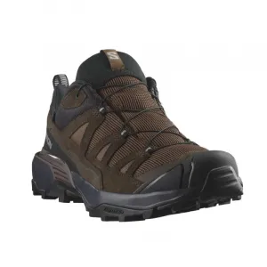 Pánska nízka turistická celokožená obuv SALOMON X Ultra 360 LTR GTX M dark earth delicioso sharkskin
