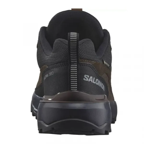 Pánska nízka turistická celokožená obuv SALOMON X Ultra 360 LTR GTX M dark earth delicioso sharkskin