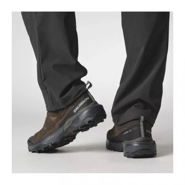 Pánska nízka turistická celokožená obuv SALOMON X Ultra 360 LTR GTX M dark earth delicioso sharkskin