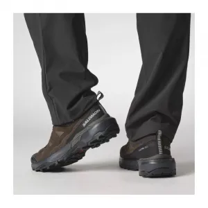 Pánska nízka turistická celokožená obuv SALOMON X Ultra 360 LTR GTX M dark earth delicioso sharkskin