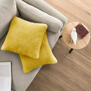 Obliečky na vankúše DecoKing Henry horčicové, veľkosť 45x45*2