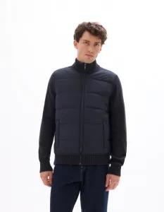 Tmavomodrá pánska bomber bunda
