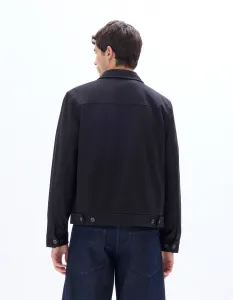 Čierna unisex bunda
