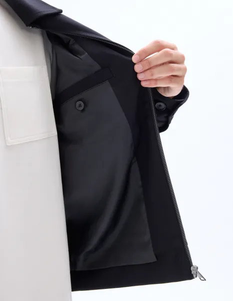 Čierna unisex bunda