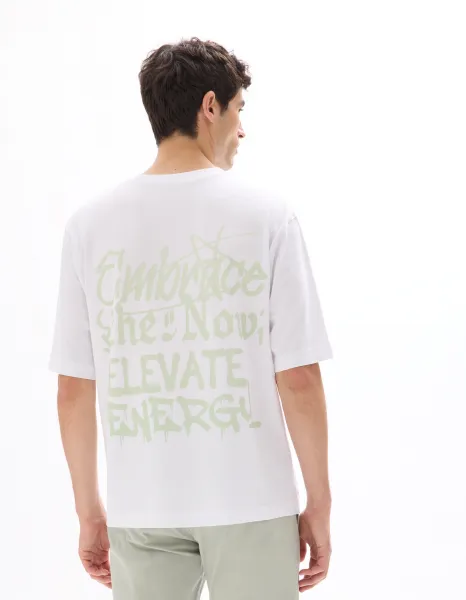 Celio pánske oversize tričko Mexgrafi