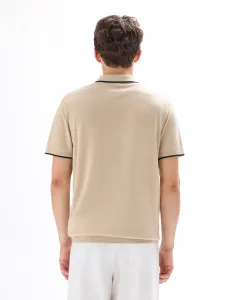 Pánske béžové polo tričko Celio