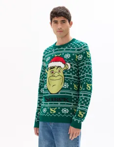 Vianočný sveter Shrek pre mužov
