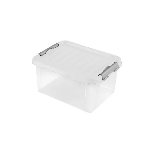 Plastový box s vekom HEIDRUN Clip box 14l Možnosť: MODRÁ