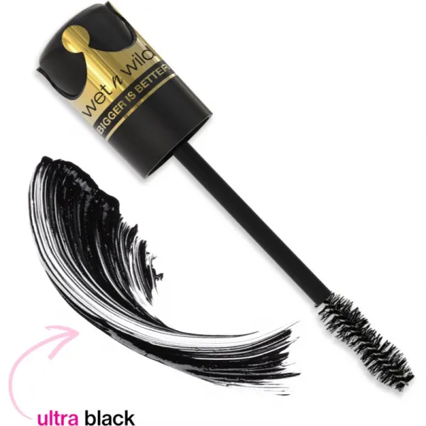 Wet n Wild Big Poppa riasenka pre extrémny objem a intenzívnu čiernu farbu odtieň Blackest Black 10 ml