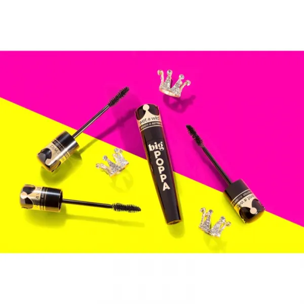 Wet n Wild Big Poppa riasenka pre extrémny objem a intenzívnu čiernu farbu odtieň Blackest Black 10 ml