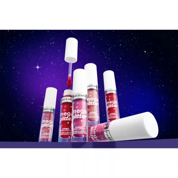 Wet n Wild Mega Glitter matný tekutý rúž s trblietkami odtieň Pink Future 2.8 ml