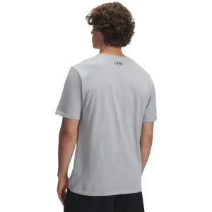 Under Armour UA CAMO CHEST STRIPE SS Pánske tričko, sivá, veľkosť L