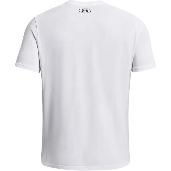 Under Armour UA CAMO CHEST STRIPE SS Pánske tričko, biela, veľkosť S