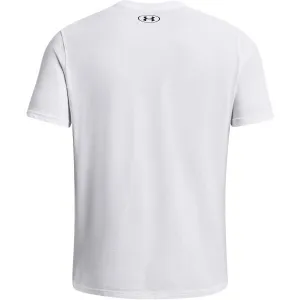 Under Armour UA CAMO CHEST STRIPE SS Pánske tričko, biela, veľkosť S