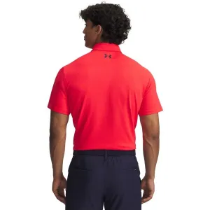 Under Armour UA T2G POLO LB BLK Pánske polo, červená, veľkosť