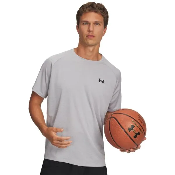 Under Armour TECH TEXTURED Pánske tričko, biela, veľkosť