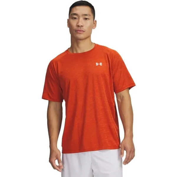 Under Armour TECH TEXTURED Pánske tričko, oranžová, veľkosť