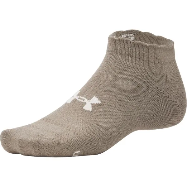 Under Armour ESSENTIAL 6PK LOW Unisex ponožky, hnedá, veľkosť L