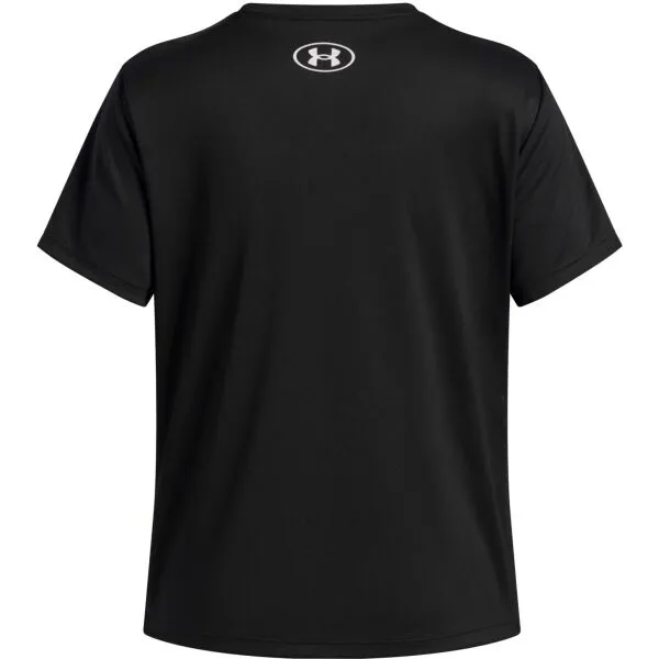 Under Armour TECH VARSITY GRAPHIC Dievčenské športové tričko, čierna, veľkosť M
