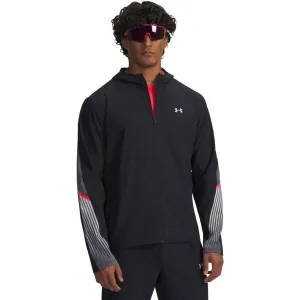 Under Armour VELOCITI STORM HOODED Pánska bunda na behanie, čierna, veľkosť