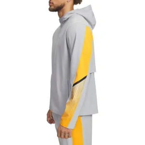 Under Armour VELOCITI STORM HOODED Pánska bunda na behanie, sivá, veľkosť