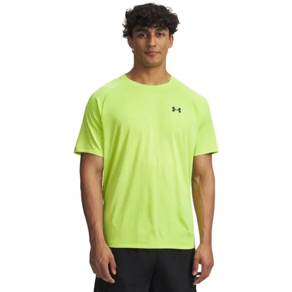 Under Armour TECH TEXTURED Pánske tričko, svetlo zelená, veľkosť