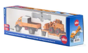 SIKU Super – súprava Mercedes-Benz 710 prevážajúca nakladač 411 Bölling, 1:50