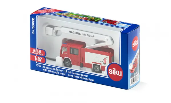 SIKU Super – hasiči Magirus Multistar s teleskopickou plošinou