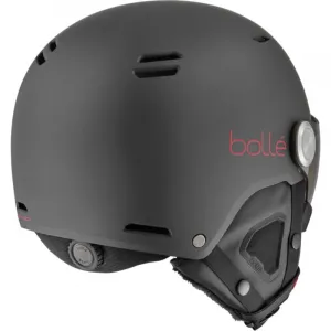 Lyžiarska prilba so štítom BOLLE Might Visor-Titanium Red Matte - Brown Gun Cat 2