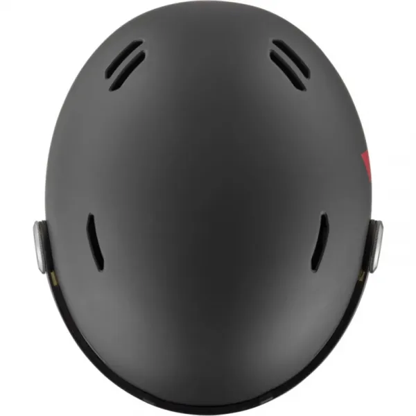 Lyžiarska prilba so štítom BOLLE Might Visor-Titanium Red Matte - Brown Gun Cat 2