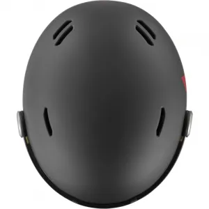Lyžiarska prilba so štítom BOLLE Might Visor-Titanium Red Matte - Brown Gun Cat 2