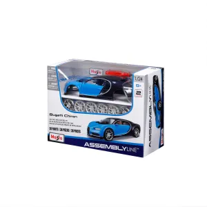 Maisto Assembly line Bugatti Chiron modrá 1 : 24