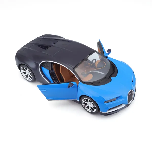 Maisto Assembly line Bugatti Chiron modrá 1 : 24