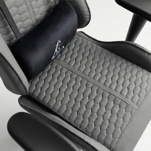 JAKS Herná stolička šedá eko koža EvoChair