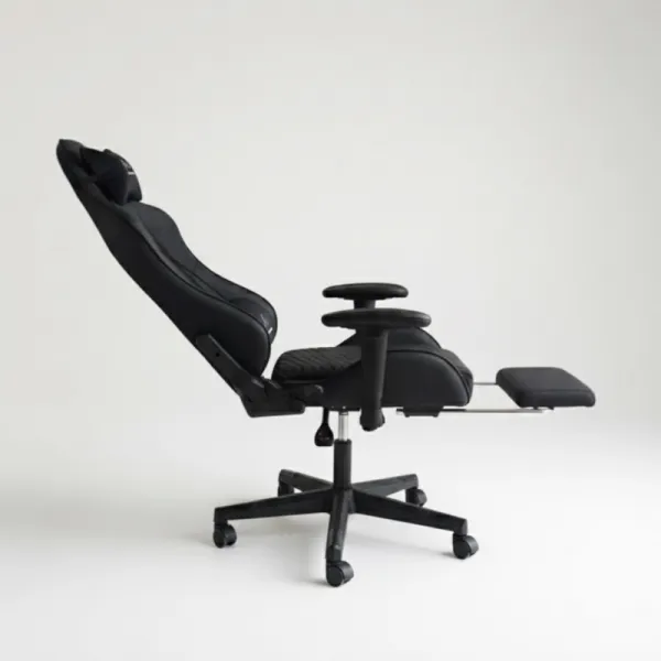 JAKS Herná stolička čierna eko koža EvoChair
