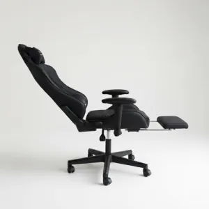 JAKS Herná stolička čierna eko koža EvoChair