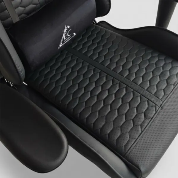 JAKS Herná stolička čierna eko koža EvoChair