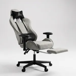 JAKS Herná stolička šedá látka EvoChair