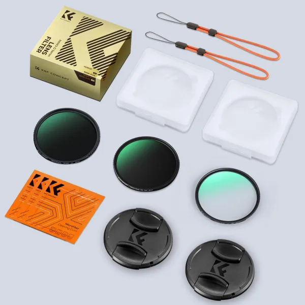 K&F Concept 67MM CPL+MCUV+ND1000+krytka objektívu Kruhový polarizačný filter s ochranou MCUV, neutrálna hustota 40457