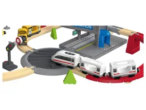 lupilu® Drevená železničná súprava XL (City Express)