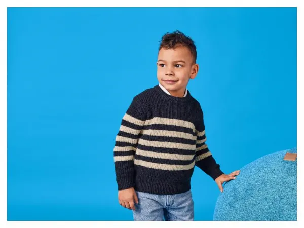 lupilu® Chlapčenský pletený pulóver (navy modrá/béžová, 122/128)