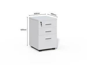 Kancelárska zostava 2 osoby Houseland Prime Max 01 120 cm biela