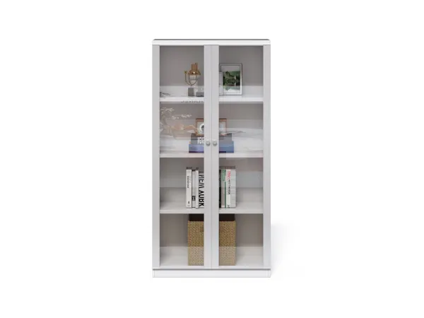 Kancelárska knižnica Houseland Prime Core 01 80 cm biela