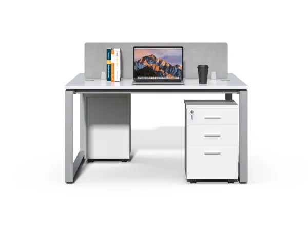 Kancelárska zostava 2 osoby Houseland Prime Max 01 140 cm biela
