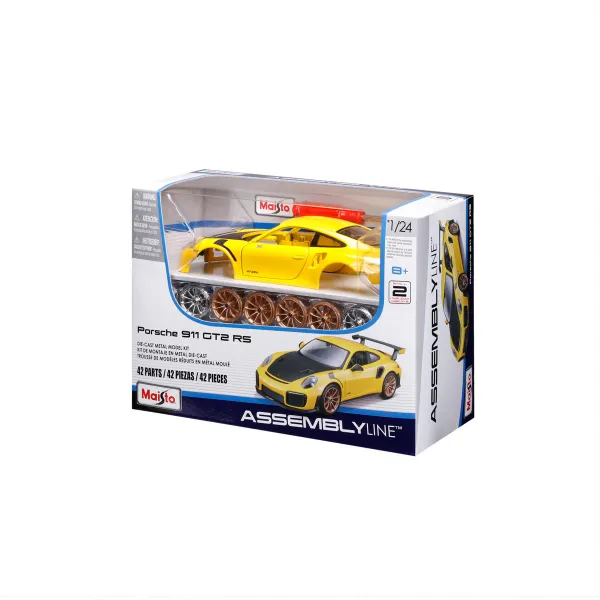 Maisto – Stavebnica – Porsche 911 GT2 RS, žltá, 1:24