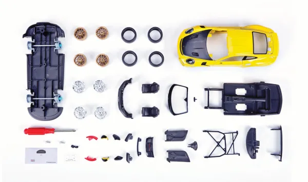 Maisto – Stavebnica – Porsche 911 GT2 RS, žltá, 1:24