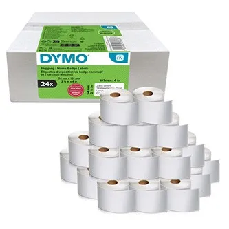Dymo 2223588, 101mm x 54mm, pre prepravu, biele, originálne papierové štítky, 24 x 220 ks