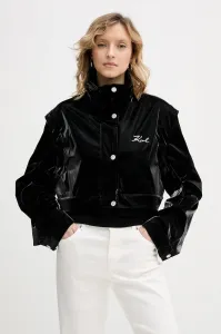 Kabát Karl Lagerfeld Transformable Coat Black