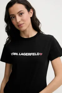 Pyžamo Karl Lagerfeld Ikon Rhinestone Pj Set Black
